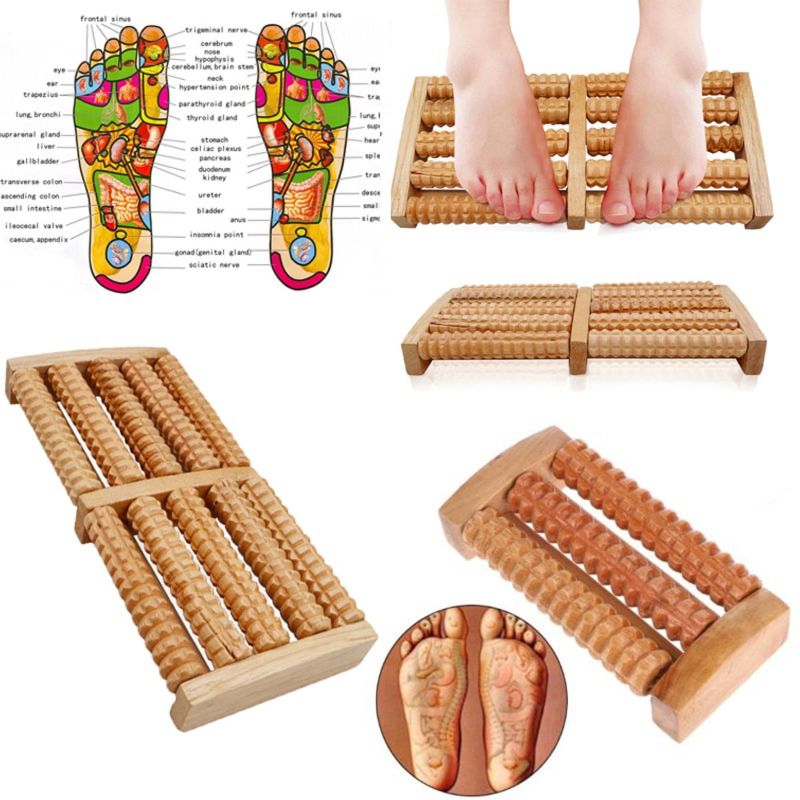 🆔 42 - Wooden Foot Massager Roller 6 Row . . . . . . . . . . . . . . . . . . . . . . . . . . . . . . . . . . . . . . . . . . . . . . . . . . . . . . . . . . . . . . . . . . . . . . . . . . . . . . . . 🔴#Tags, (Reflexology Foot Massage Tool, Natural Wooden Pain Relief Roller, Plantar Fasciitis Therapy Device, Stress Relief Home Spa Tool, Anti Cellulite Muscle Relax Massager)