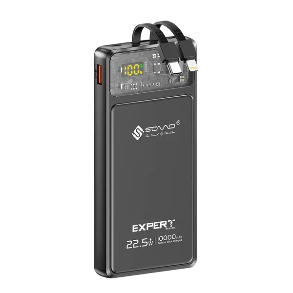 🆔 647 - SOVO EXPERT Power Bank 10,000mah 22.5w (SPB-604)