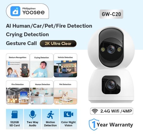🆔 81 - Yoosee 2MP Dual Lens WiFi IP Camera (Model-C20) . . . . . . . . . . . . . . . . . . . . . . . . . . . . . . . . . . . . . . . . . . . . . . . . . . . . . . . . . . . . . . . . . . . . . . . . . . . . . . . . 🔴#Tags, ( Security, Surveillance, Wireless, Panoramic, Smart )