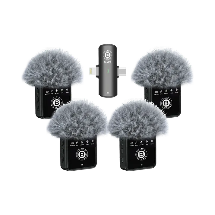 🆔 70 - BLUK's Quadlink - 4-Mic Wireless Lavaliere System with ANC (BX-24) . . . . . . . . . . . . . . . . . . . . . . . . . . . . . . . . . . . . . . . . . . . . . . . . . . . . . . . . . . . . . . . . . . . . . . . . . . . . . . . . 🔴#WirelessMicrophone, #LavaliereMic, #QuadMicSystem, #PodcastEquipment, #NoiseCancellingMic
