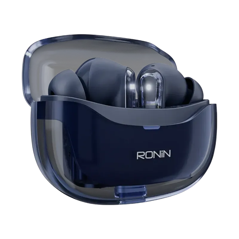 🆔 223 - RONIN - Lucid Wireless Earbuds (Model-R-7135) . . . . . . . . . . . . . . . . . . . . . . . . . . . . . . . . . . . . . . . . . . . . . . . . . . . . . . . . . . . . . . . . . . . . . . . . . . . . . . . . 🔴#Tags,(Lucid Wireless Earbuds, Bluetooth V54 Earbuds, Dual Device Connection, Quad Mic ENC Calling, Transparent Glass Finish)