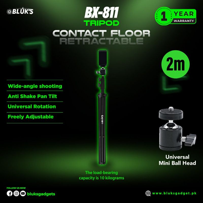 π 796 - BLUK's Tripod Stand + Selfie Stick (BX-811) . . . . . . . . . . . . . . . . . . . . . . . . . . . . . . . . . . . . . . . . . . . . . . . . . . . . . . . . . . . . . . . . . . . . . . . . . . . . . . . . π΄#Tags, (Vlogging, Media, Photography)