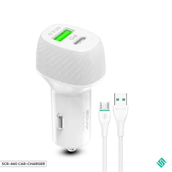 🆔 682 - SOVO SUGAR Car Charger 38w Micro (SCR-440)