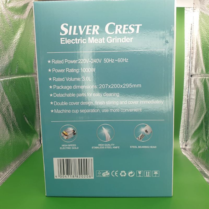 🆔 78 - Silver Crest Electric Meat Grinder Chopper 3L  (SC-01) . . . . . . . . . . . . . . . . . . . . . . . . . . . . . . . . . . . . . . . . . . . . . . . . . . . . . . . . . . . . . . . . . . . . . . . . . . . . . . . . 🔴#Tags ( Kitchen, Food, Processor, Stainless, Mincer )