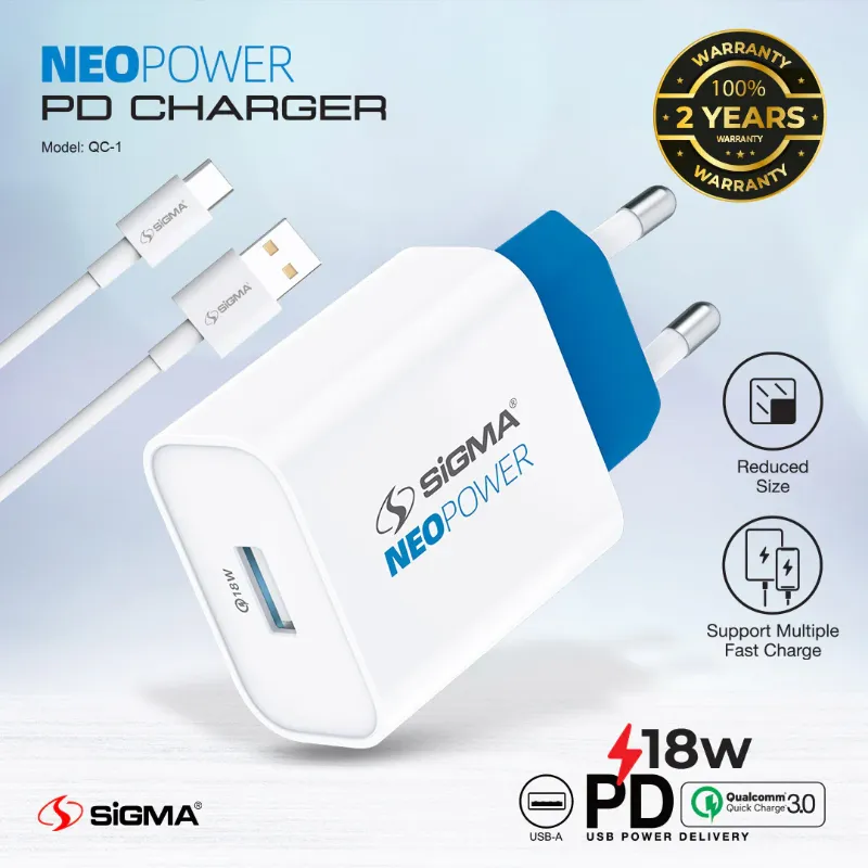 π 849 - SiGMA NEO POWER Mobile Charger, 18w (QC-1)