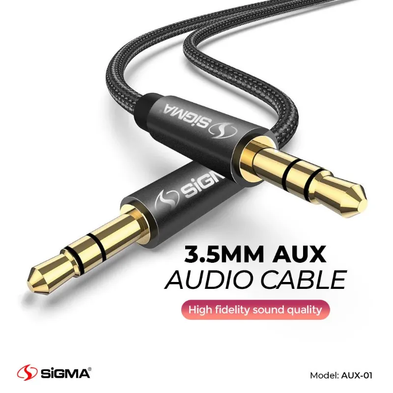 🆔 879 - SiGMA Aux Cable 3.5mm (AUX-01)