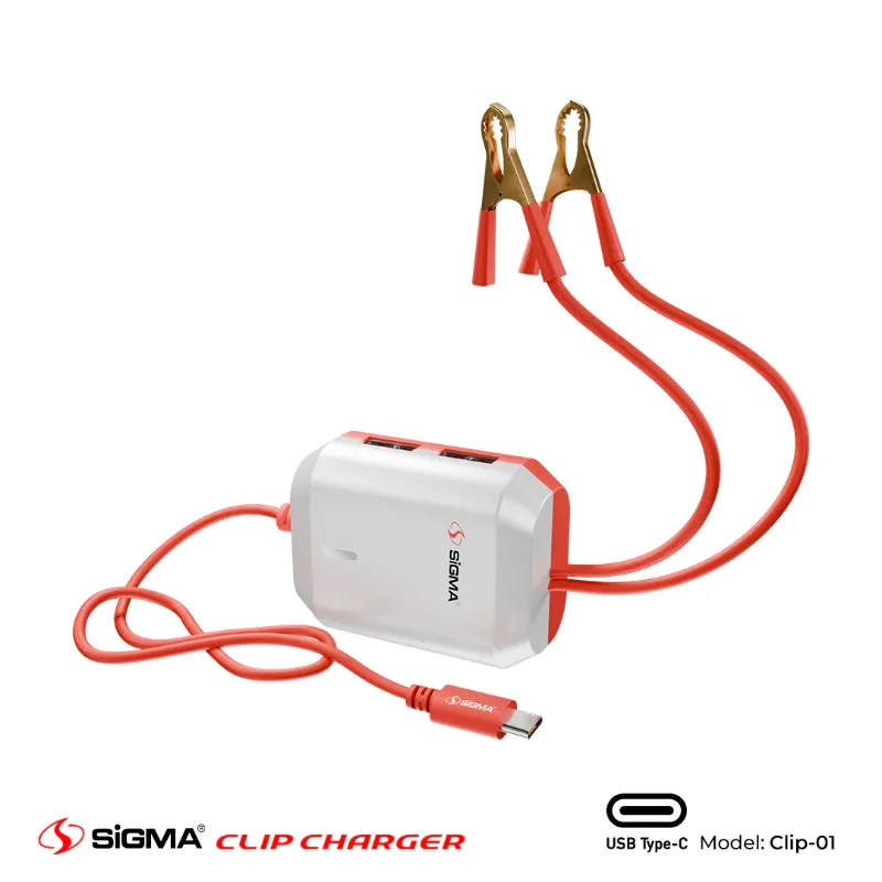 π 839 - SiGMA Clip Charger 3.0A Type-C (Clip-1)
