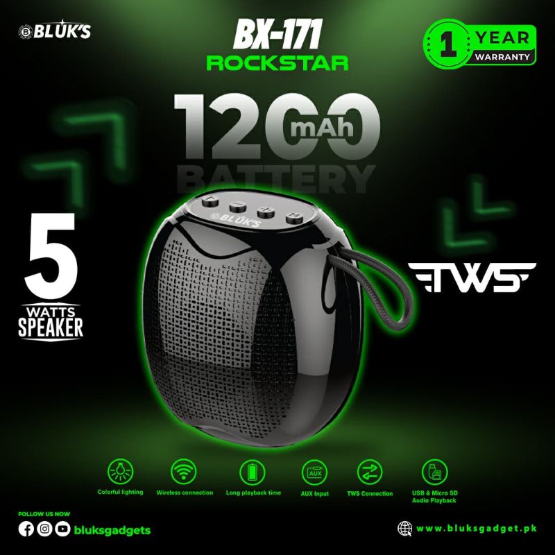 🆔 730 - BLUK's Portable Speaker (BX-171)