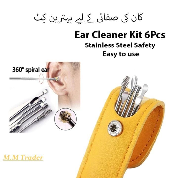 🆔 234 - Professional 6-Piece Stainless Steel Ear Wax Cleaning Kit . . . . . . . . . . . . . . . . . . . . . . . . . . . . . . . . . . . . . . . . . . . . . . . . . . . . . . . . . . . . . . . . . . . . . . . . . . . . . . . . 🔴#Tags,(Stainless Steel EarPick, Ear Wax Removal Tool, Spring Ear Cleaner Kit, Professional Hygiene Tools, Reusable Earwax Remover)