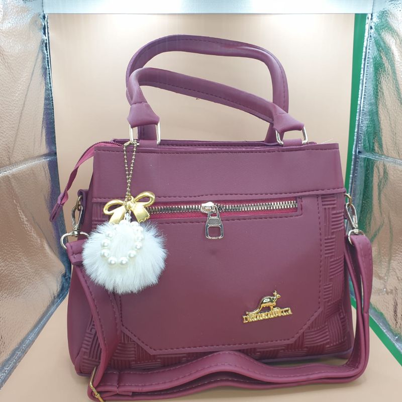 🆔 86 - Elegant Maroon Kangaroo Handbag with Pearl Charm . . . . . . . . . . . . . . . . . . . . . . . . . . . . . . . . . . . . . . . . . . . . . . . . . . . . . . . . . . . . . . . . . . . . . . . . . . . . . . . . 🔴#Tags, (Handbag Tote Purse Fashion Ladies)