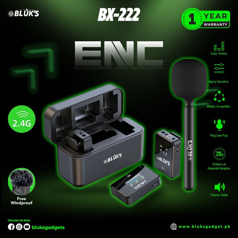 π 762 - BLUK's Double Mic with Handheld Stick (BX-222) . . . . . . . . . . . . . . . . . . . . . . . . . . . . . . . . . . . . . . . . . . . . . . . . . . . . . . . . . . . . . . . . . . . . . . . . . . . . . . . . π΄#Tags, (Vlogging, Media, Studio, recording)