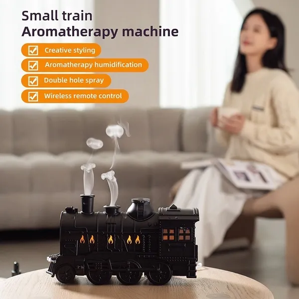 🆔 52 - Steam Train Ultrasonic Air Humidifier . . . . . . . . . . . . . . . . . . . . . . . . . . . . . . . . . . . . . . . . . . . . . . . . . . . . . . . . . . . . . . . . . . . . . . . . . . . . . . . . 🔴#Tags, (Steam Train Design Room Humidifier, 300ml Cool Mist Air Device, Ultrasonic Silent Bedroom Humidifier, Low Power Home Office Mist, Decorative Train Style Vaporizer)