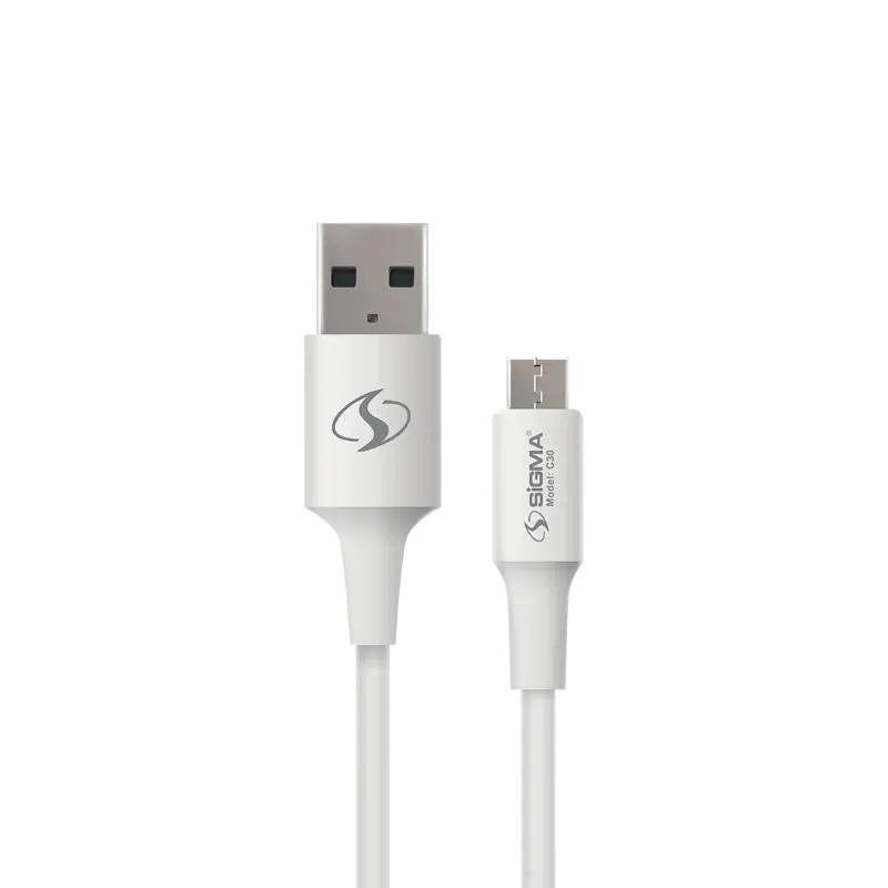 🆔 873 - SiGMA Data Cable Micro 3.0A (C30)
