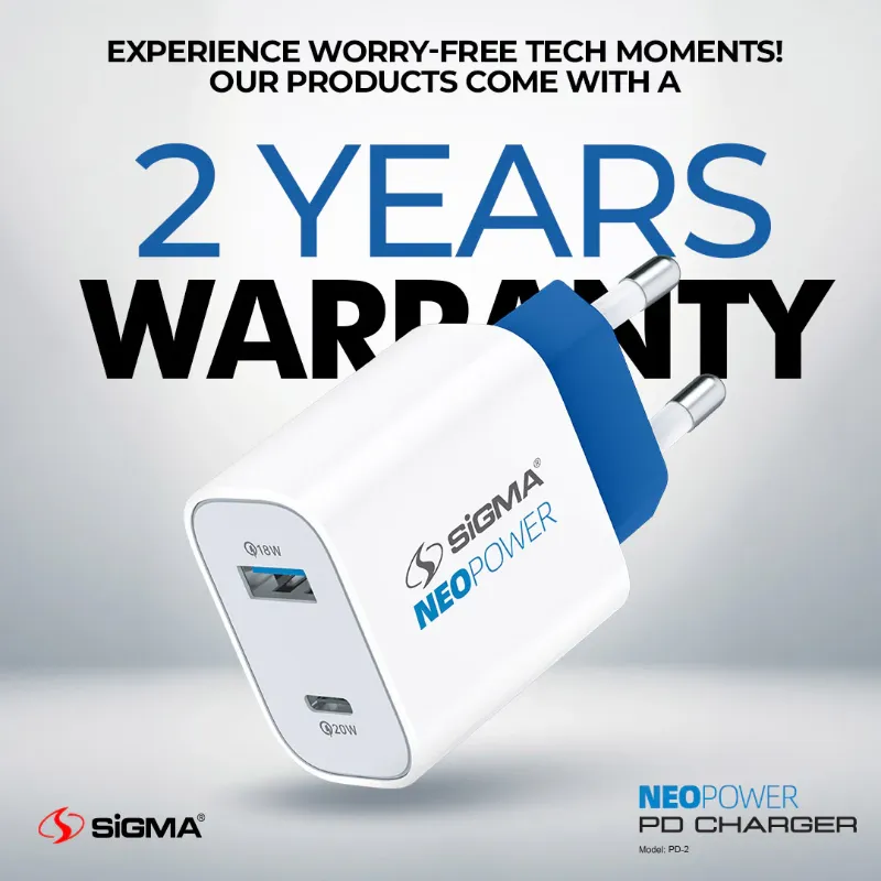 π 847 - SiGMA NEO POWER Mobile Charger, 18w (PD-3)