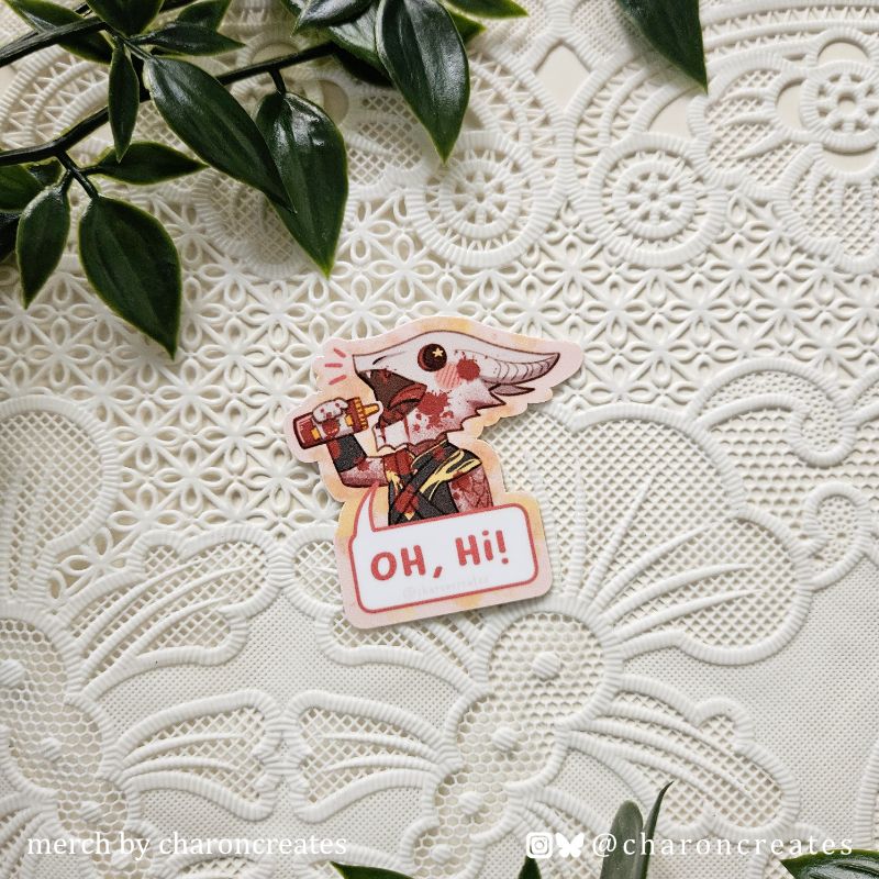 BG3 chibi diecut sticker