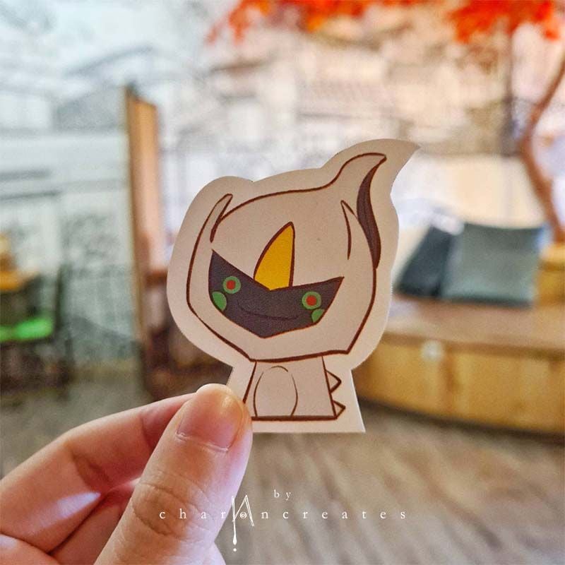 Derpmon diecut sticker