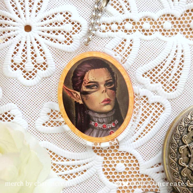 BG3 locket keychain
