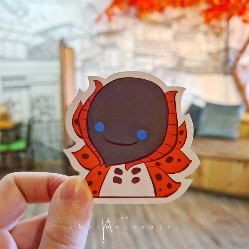 Derpmon diecut sticker