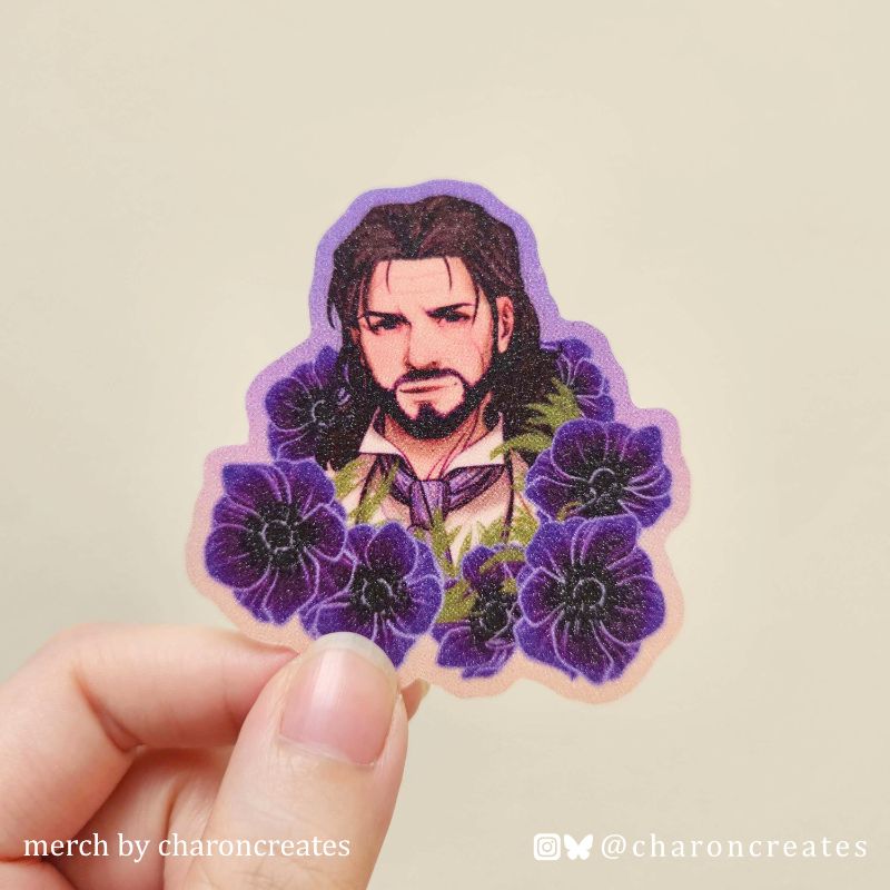 BG3 Men with flower sticker