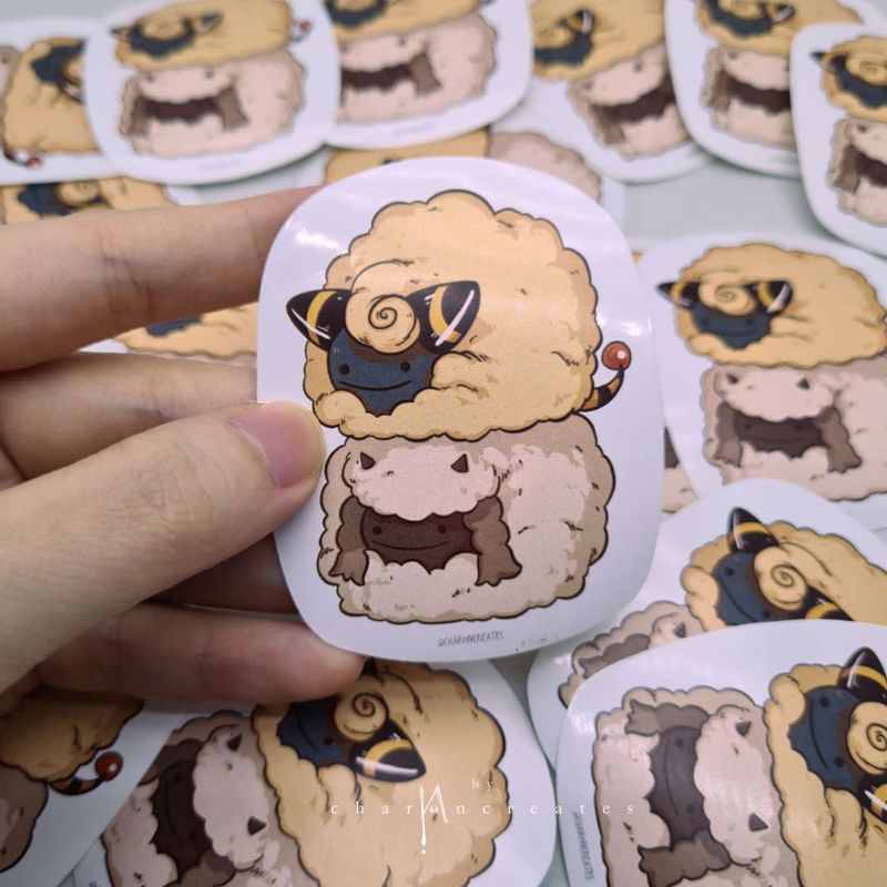 Derpmon diecut sticker