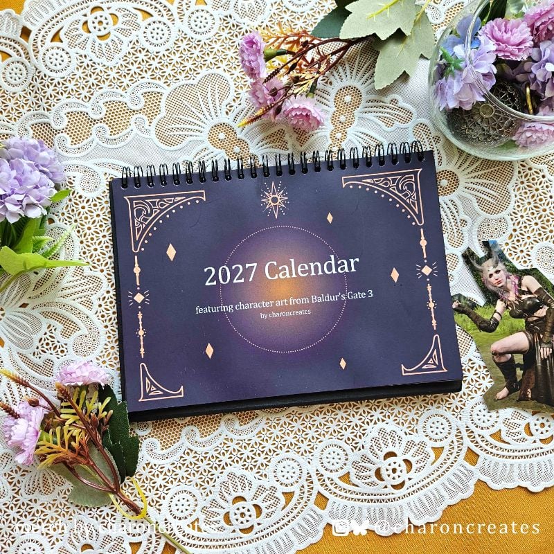 BG3 2027 desk calendar
