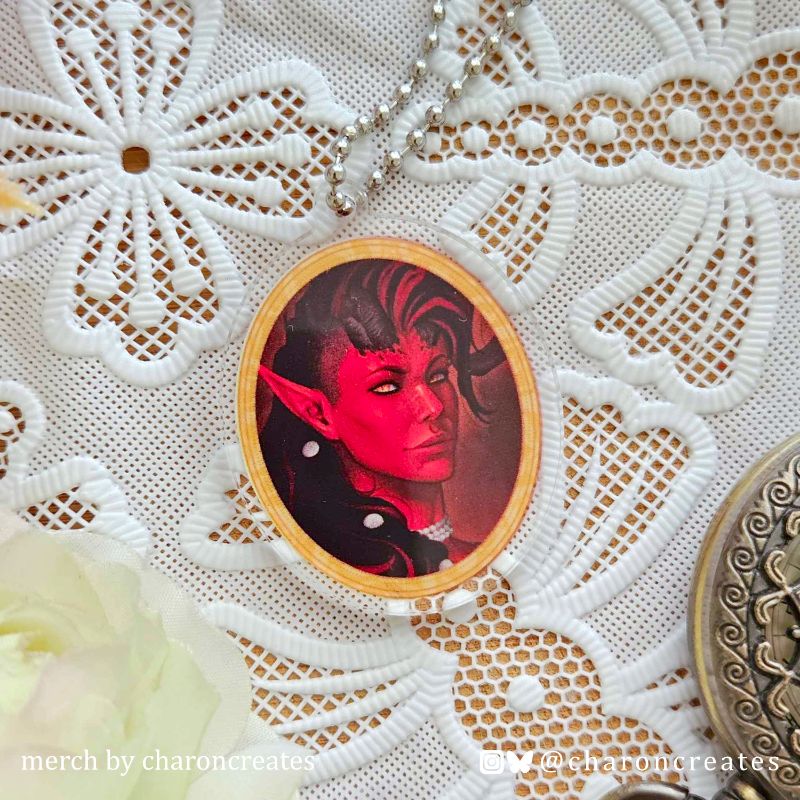 BG3 locket keychain