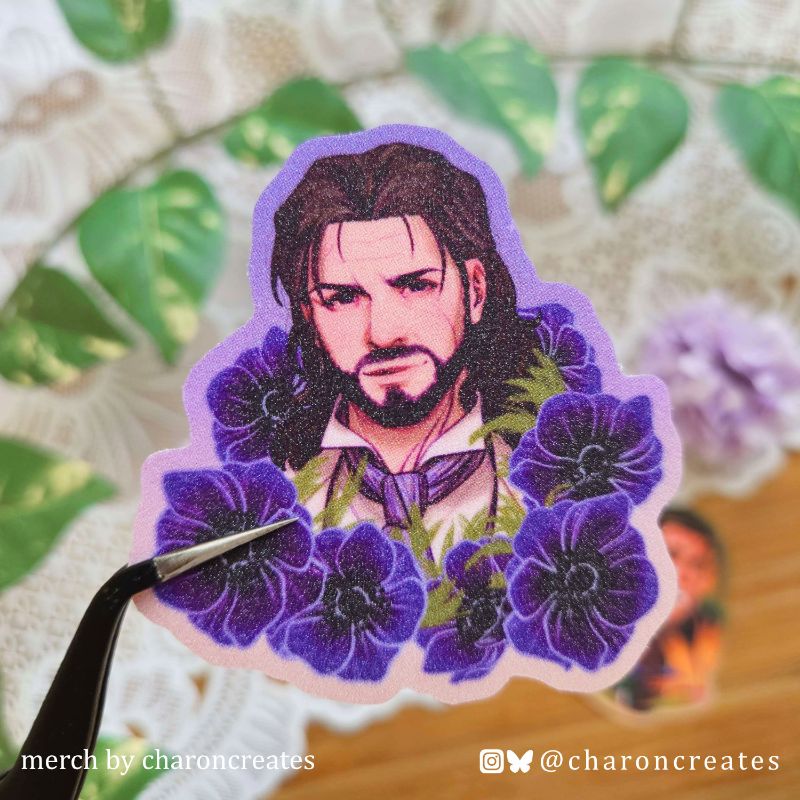 BG3 Men with flower sticker