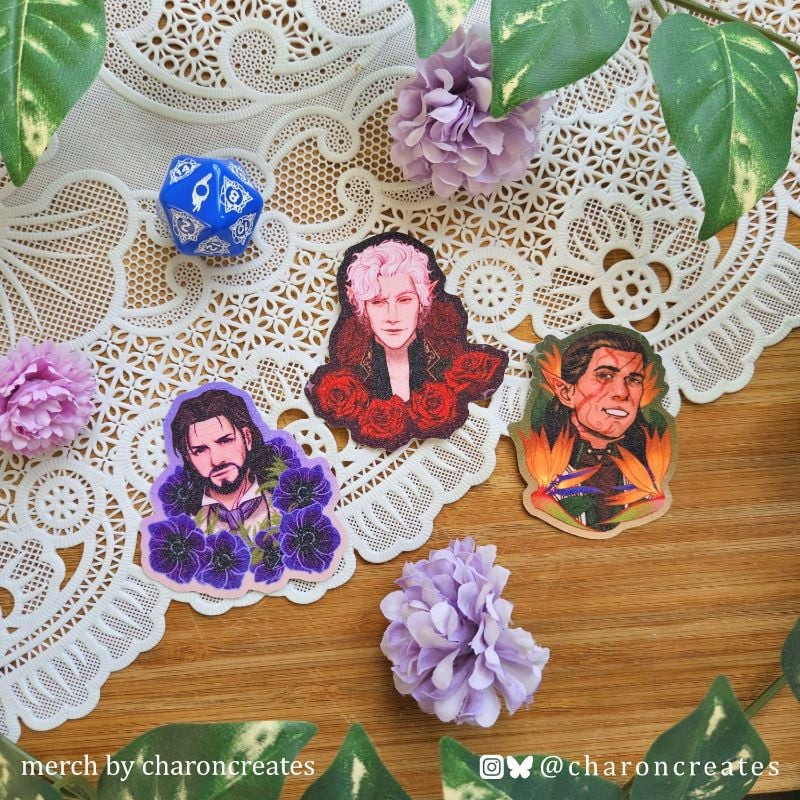 BG3 Men with flower sticker
