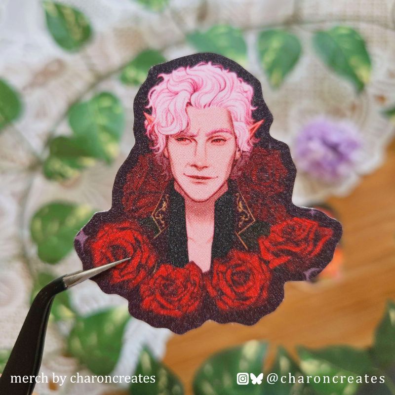 BG3 Men with flower sticker