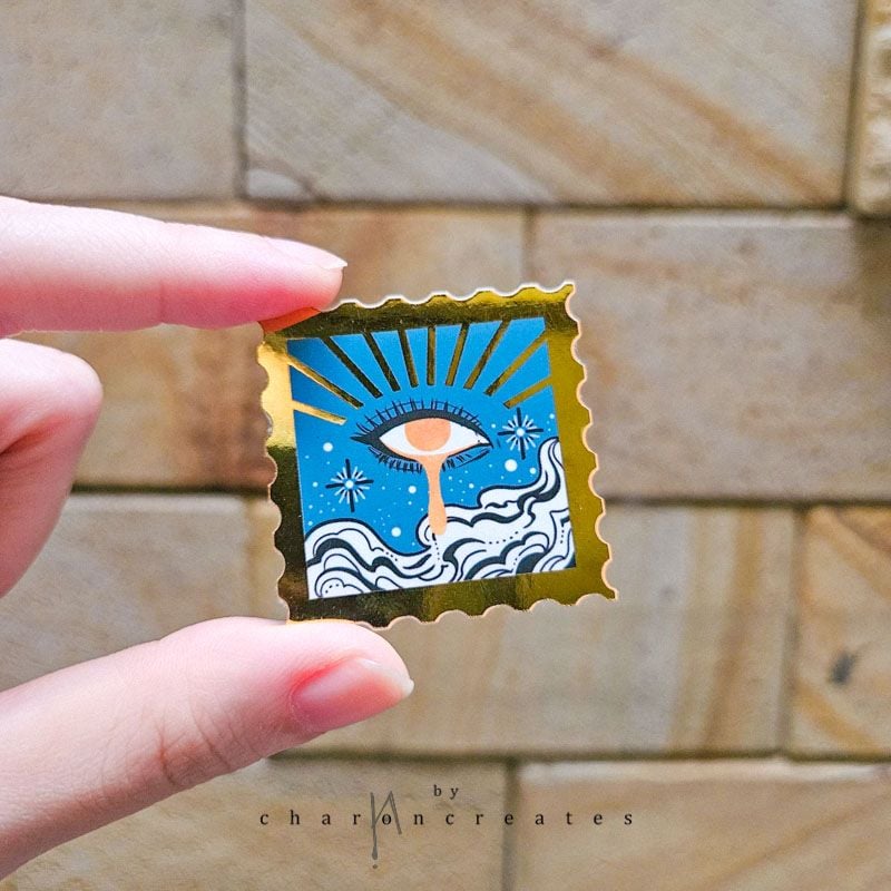 Abstract original diecut stickers
