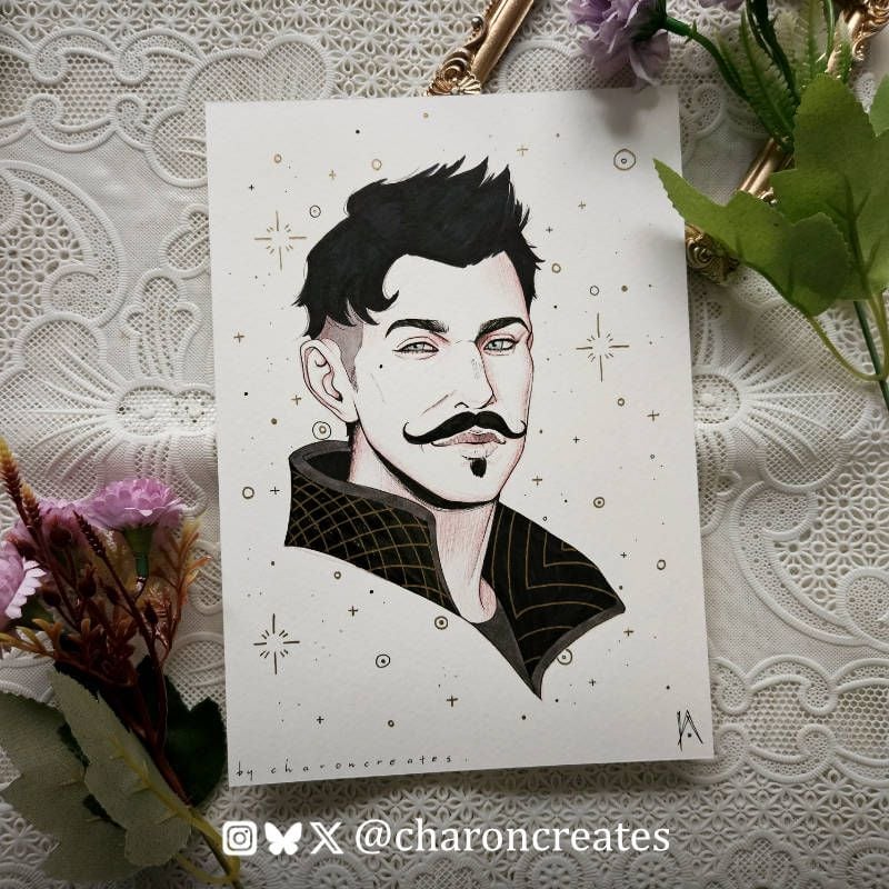A5 ink portrait commission (PO only)