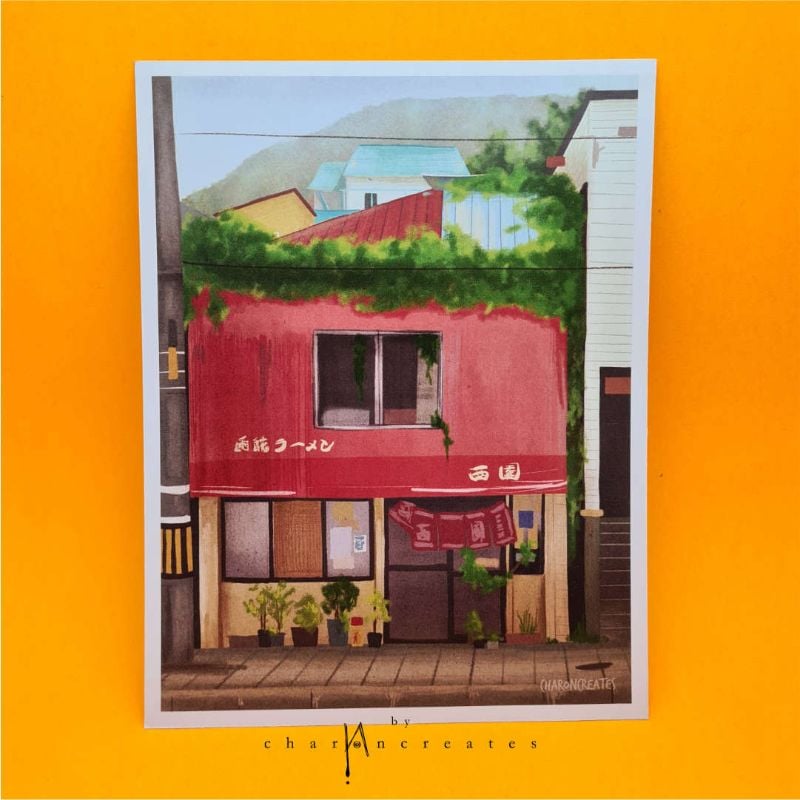 Ramen Shop A5 print