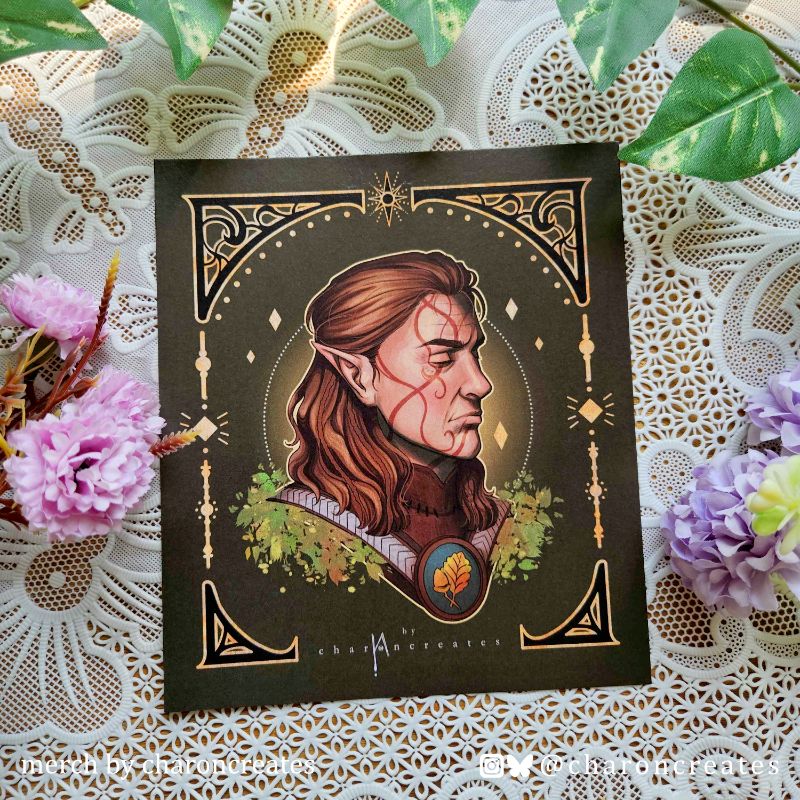 BG3 square art print