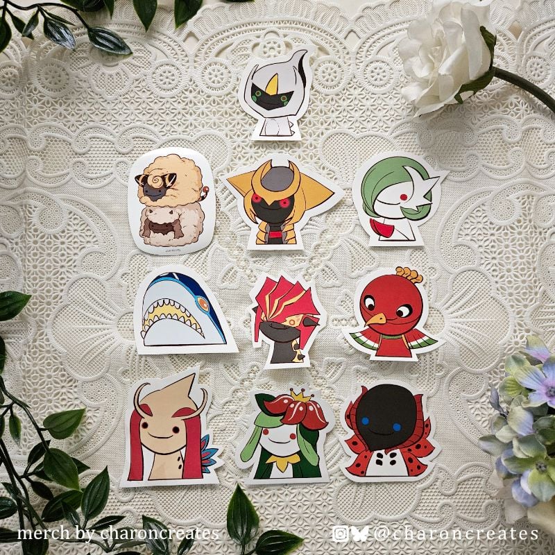 Derpmon diecut sticker