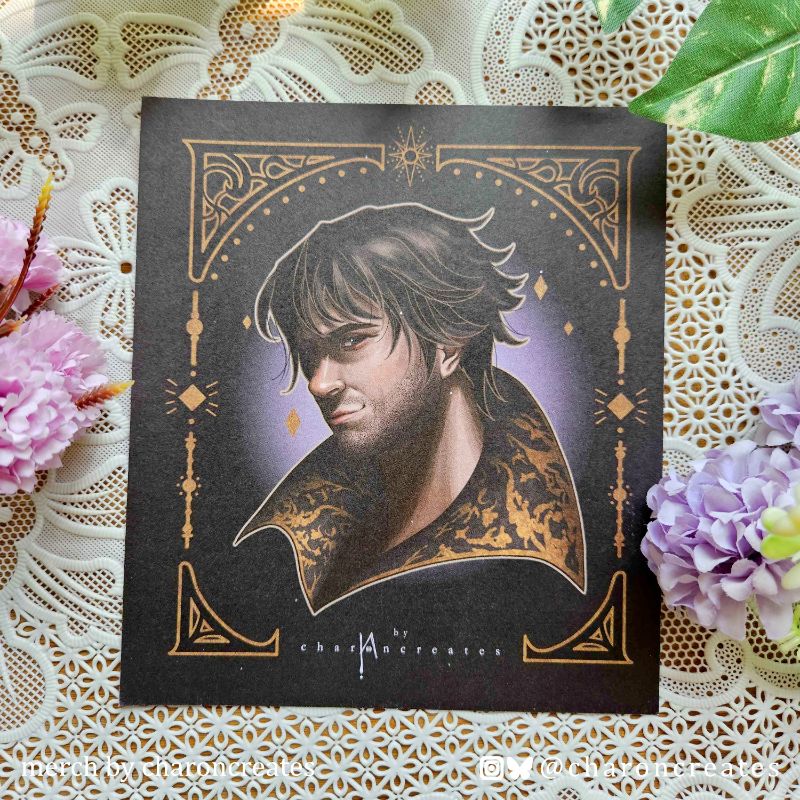 BG3 square art print