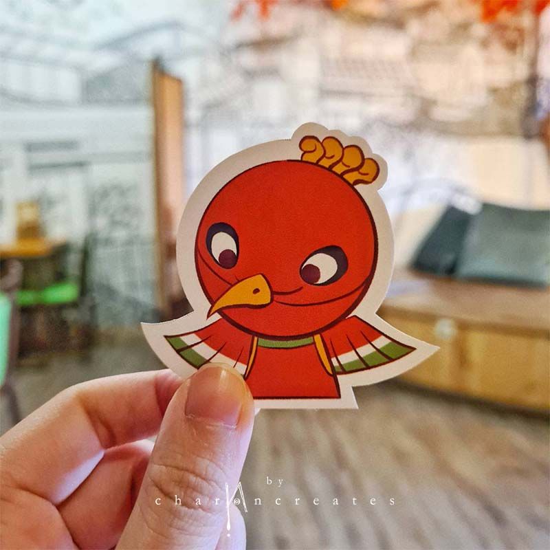 Derpmon diecut sticker