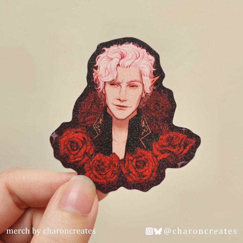 BG3 Men with flower sticker