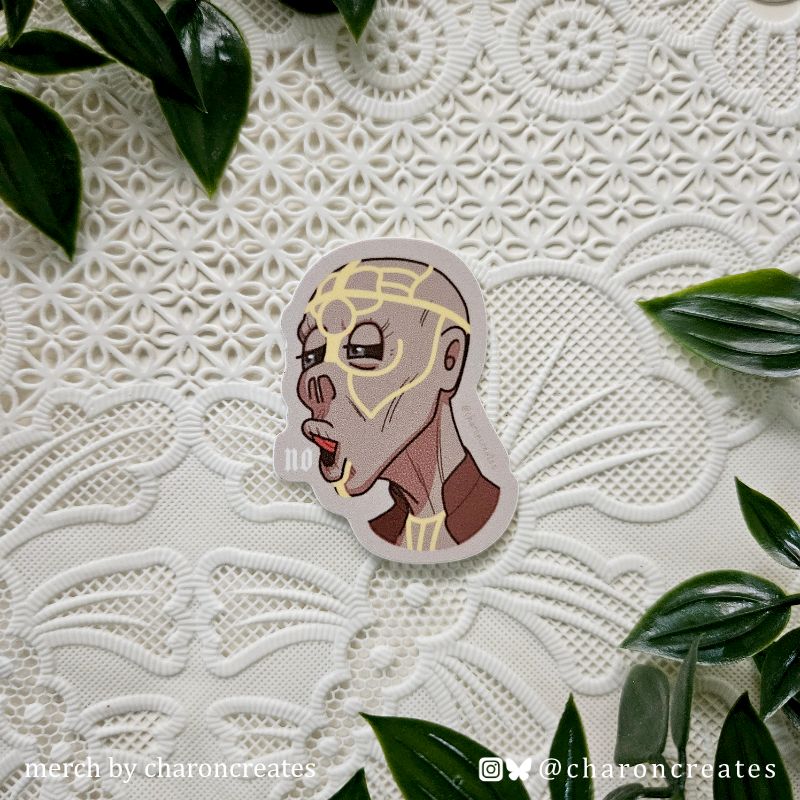 BG3 chibi diecut sticker