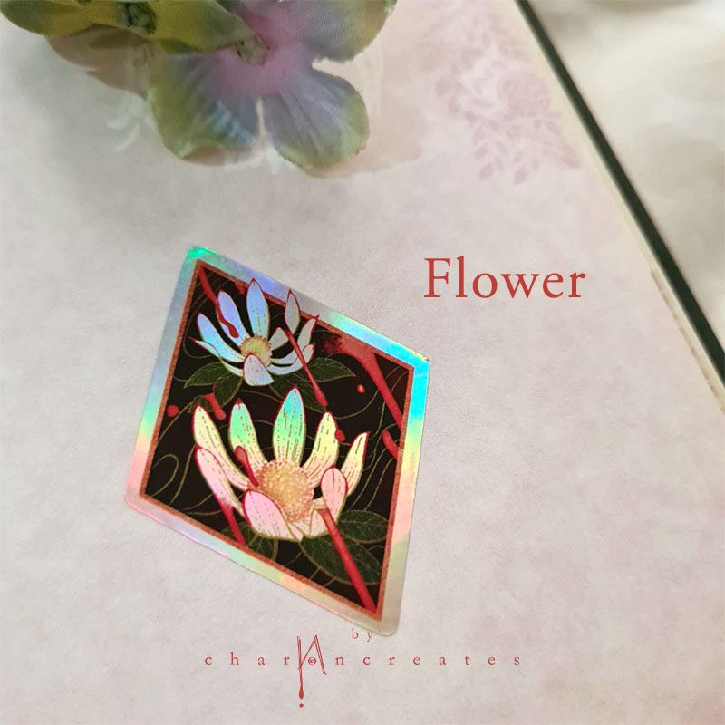 Abstract original diecut stickers