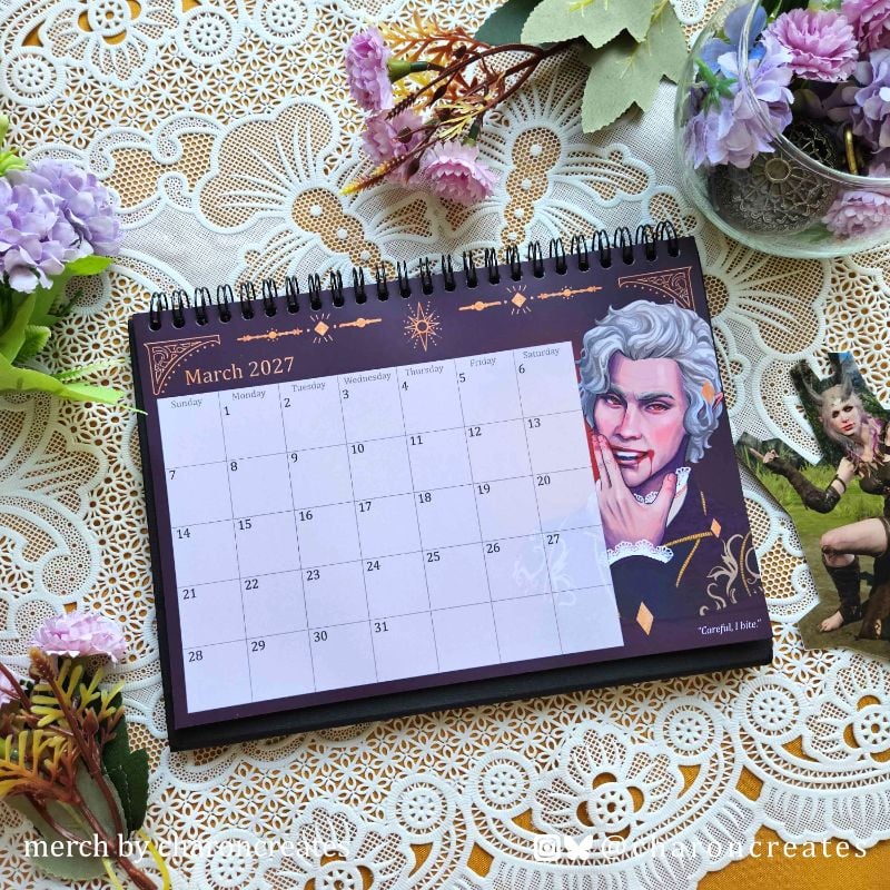 BG3 2027 desk calendar