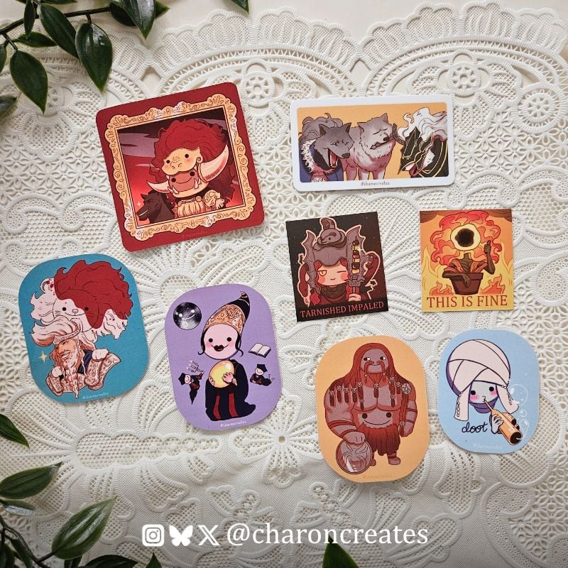 Elderp Ring diecut stickers