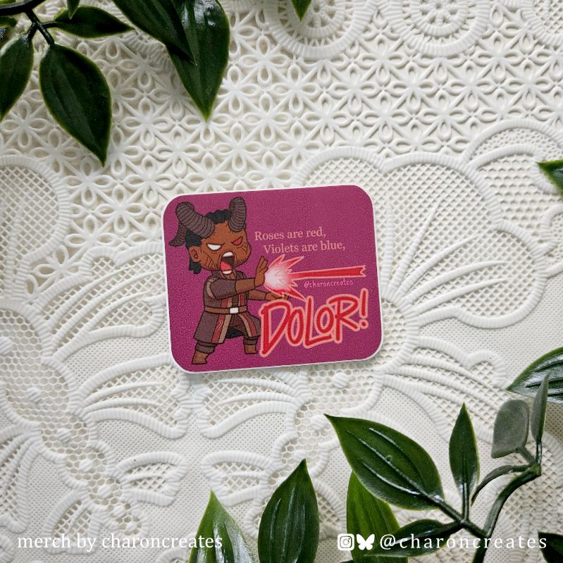 BG3 chibi diecut sticker