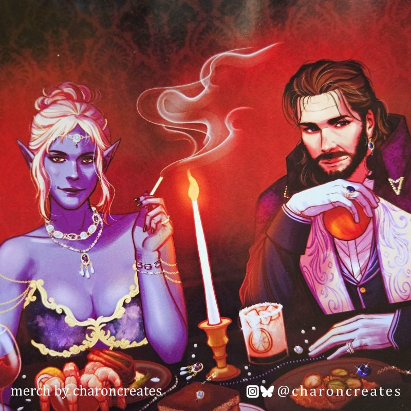 BG3 Dine with the Devil A3 print