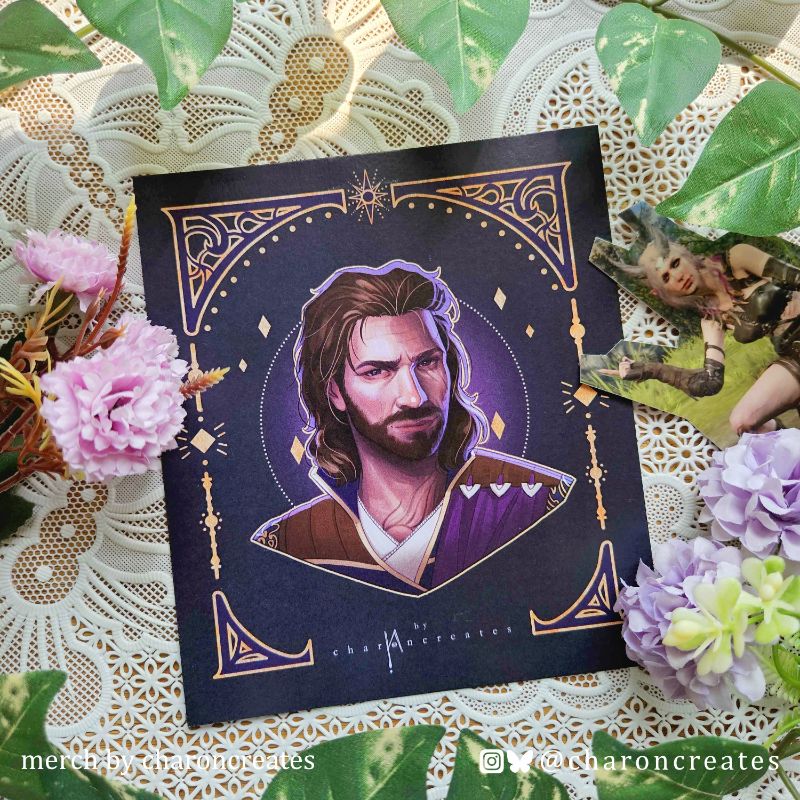 BG3 square art print
