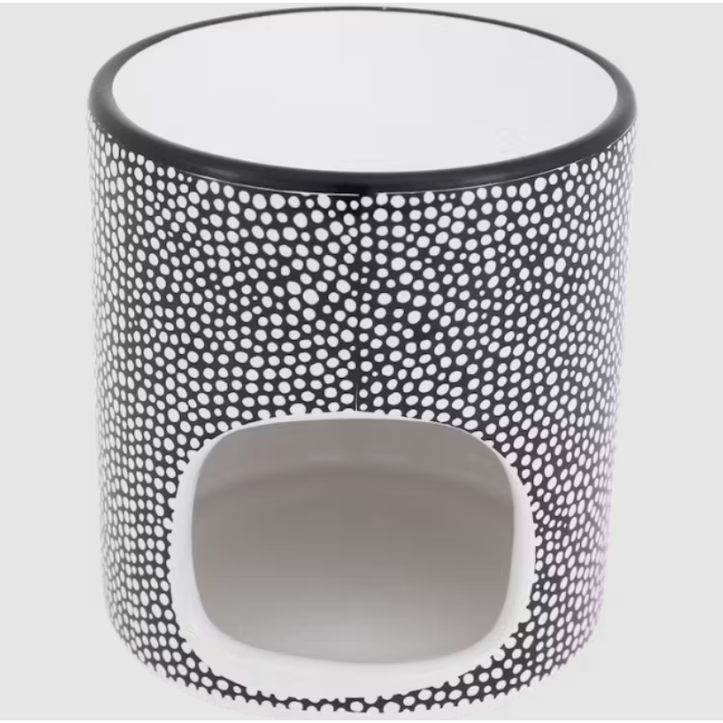 Brûleur de parfum (Blanc avec motif - 2)
