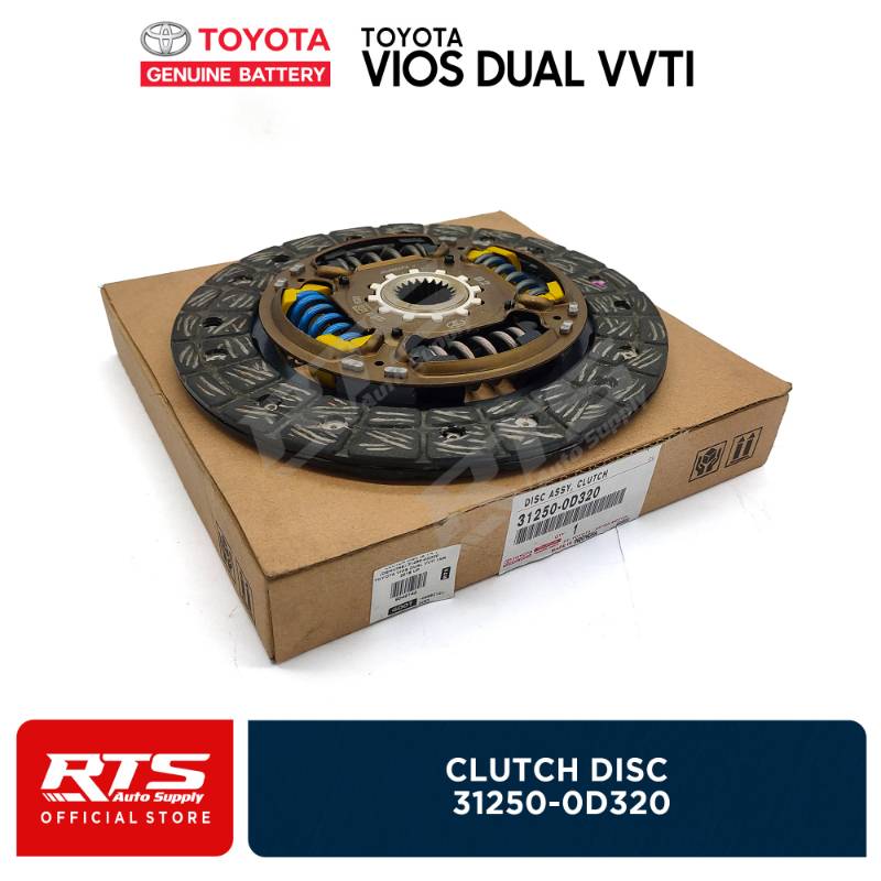 Toyota Genuine Clutch Disc Toyota Vios 1.3 Dual VVTI 1NR 2016 - Up (Size 8 1/4") 31250-0D320