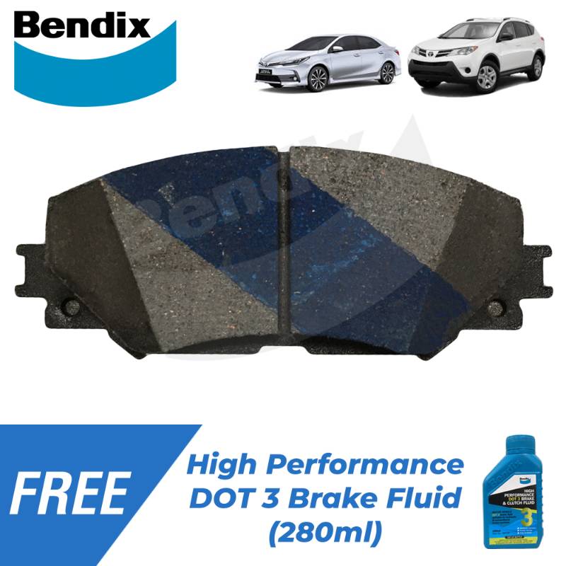 Front Set for Toyota Corolla Altis 2008-2019, Rav-4 4x4 and 4x2 2006-2012 BRAKE PAD DB-1802