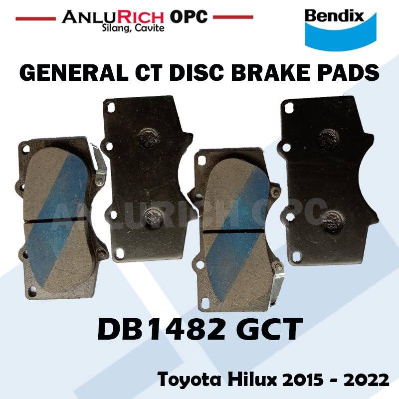 Toyota Hi-lux Revo 2.4L (2GD-FTV), 2.8L(1GD-FTV)2015-2021 FRONT BRAKE PAD DB-1482