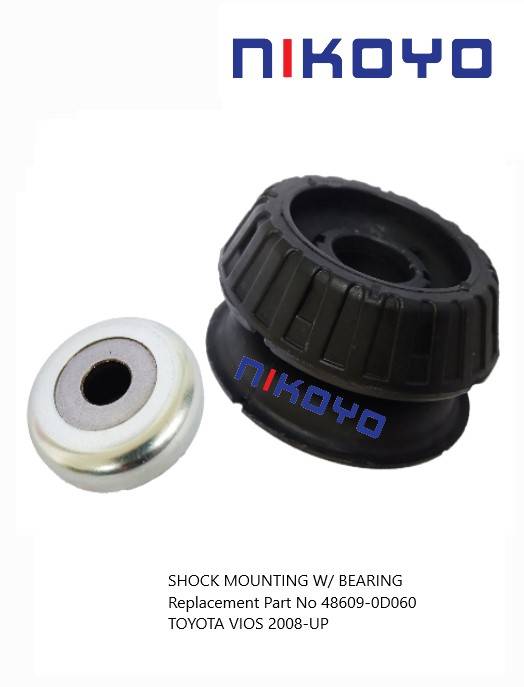 TOYOTA VIOS 2008-UP ( W/ BEARING ) FRONT SHOCK MOUNTING 48609-0D060