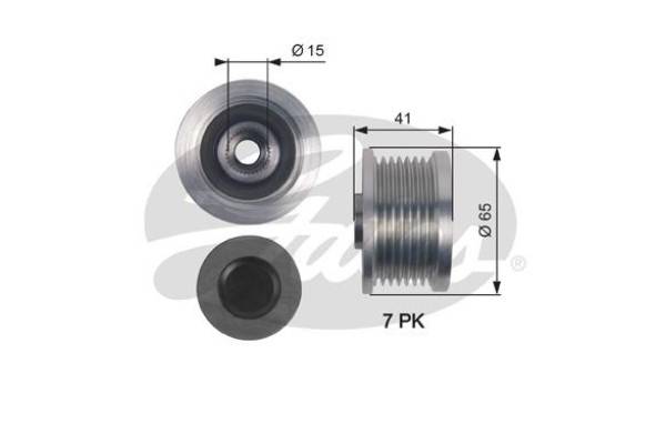 27415-0L030 ALTERNATOR PULLEY 15MM HOLE FORTUNER HILUX INNOVA 1KD 2KD 2004-2015